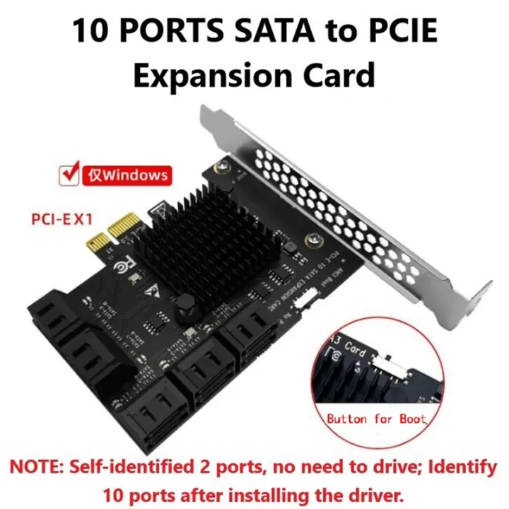 2X%2010%20Port%20SATA%203.0%20to%20PCIe%20X1%20Expansion%20Card%20PCI%20Express%20SATA%20Adapter%20SATA3%206G%20Converter%20with%20Heatsink%20for%20Windows%20-%20Image%205