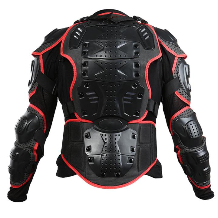 Motorcycle Full Body Armor Jacket Spine Chest Protector Gear Bike Cycling Vest Durable Easy To Use