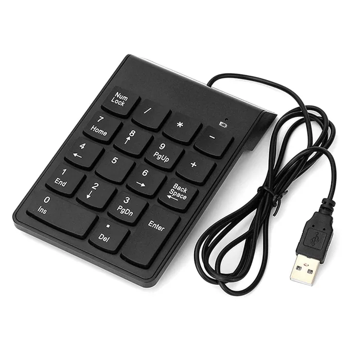 Numeric Keypad USB Mini Number Pad Numpad 18 Keys Keyboard for Desktop PC Pro