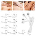 TENS Massage Machine Electrode Wire 10pcs DC 2.5mm 4 Button Lead Cable for Digital. 