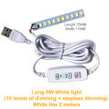 DC 5V Dimmable LED Chips 5730 SMD LED Lamp DIY Light Adjustable LED Bulb USB Dimmer Indoor And Outdoor Learning And Working Rechargeable Lamp. 