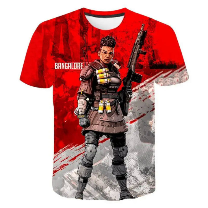 Men Women Children Apex Legends T Shirt 3D Printed Tee Summer Short Sleeved Tops Cool Boy Girl Kids Fashion Streetwear T-Shirt