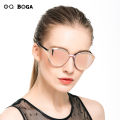 OQ BOGA 6 Styles Fashion Unisex Retro Cat Eye Frame Polarized Sunglasses Women Men Eye Protection Metal Full Rim Anti-UV Sun Glasses UV400.