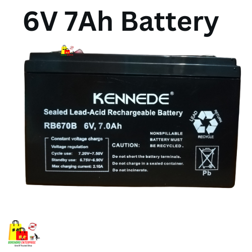 6v 7Ah Rechargeable Sealed Lead Acid (Rechargeable SLA) Battery