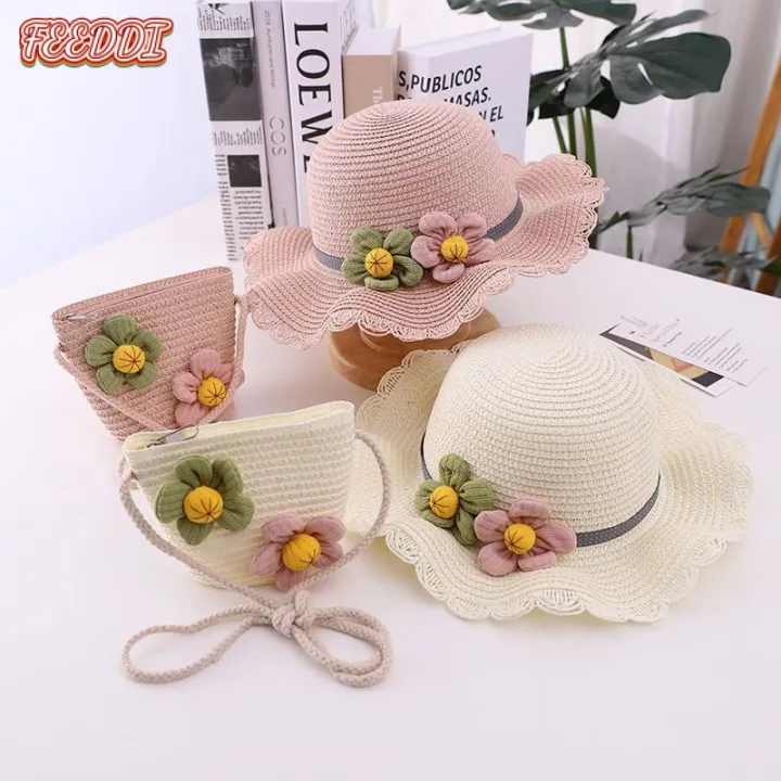 FEEDDI%20New%20infant%20girl%20cap%20beach%20cap%20cap%20beach%20straw%20hat%20cap%20baby%20baby%20shading%20summer%20fisherman%20cap%20-%20Image%203
