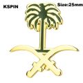 Saudi Arabia Badge Flag Brooch National Flag Lapel Pin International Travel Pins Collections.