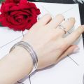 New 925 Sterling Silver Bracelet 3pcs Charm Simple Style Bracelet Birthday Party Gift Fashion Jewelry For Women. 
