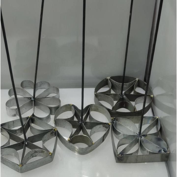 Stainless Steel 5 type Jamai Pitha/cake saje/dice set