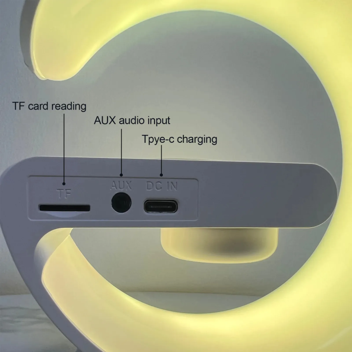 New%20Wireless%20Charging%20Light%20Up%20Speaker%20G%20Shape%20LED%20Wireless%20Table%20Speaker%20Color%20Changing%20Alarm%20Clock%20Charger%20Stand%20Bedside%20Light%20New%20(Charging%20only%20For%20Iphone%20-%20Image%202