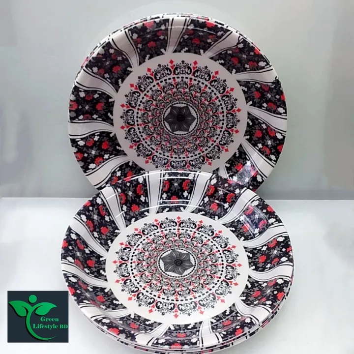 6%20Inch%206-Piece%20Multi%20Design%20Print%20Melamine%20Mini%20Plate%20Set-%20Add%20A%20Touch%20Of%20Style%20To%20Your%20Dining%20Experience%20With%20These%20Elegant%20Mini%20Plates%20-%20Image%204