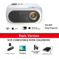 HXSJ LED Mobile Video Mini Projector Home Theater Media Player Kids Gift Cinema Wired Same Screen Projector For Iphone Android.