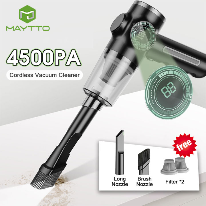 MAYTTO 4500PA Cordless Vacuums Mini Portable Vacuum Cleaner Wireless