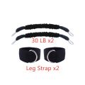 Speed and Agility Training Leg Resistance Bands Bonus Thigh Straps for Fitness Leg Strength Workout Football Running Training. 