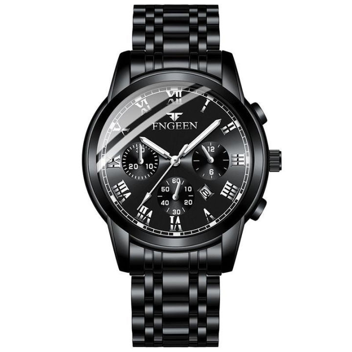 FNGEEN%204006%20High%20Quality%20Luxury%20Men's%20Quartz%20Watch%20Luminous%20Calendar%20Stainless%20Steel%20Strap%20Wristwatch%20For%20Men%20-%20Image%205