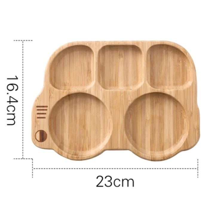 Car%20Shape%20Baby%20Feeding%20Set%20Dinnerware%20Plate%20Newborn%20Bamboo%20Dishes%20Items%20Tableware%20for%20Stuff%20Accessory%20Kids%20Food%20Storage%20-%20Image%202