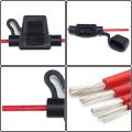 5PCS 10 Gauge AWG Fuse Holder Waterproof Inline Fuse Box Dustproof Inline Fuse Box Metal for Car Boat Suv.