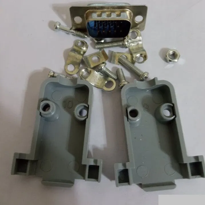 DB15%20DB-15%203%20ROWS%2015%20PIN%20Male%20&%20Female%20VGA%20Jack%20&%20Socket%20Plug%20Connector%20Adapters%203%20Row%2015Pin%20DIY%20With%20Plastic%20Back%20Shell%20Housing%20For%20Monitor%20Cables%C2%A0%20-%20Image%205