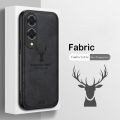 New Phone case Vivo Y17s Y 17s Y17 s Back cover Fabric Luxury Deer Cloth Frosted Shockproof Soft Silicone Edges Hard Cute Cover Vivo Y17s. 