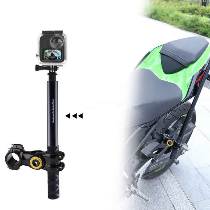 Motorcycle Bike Handlebar Mount Invisible Adjustment Selfie Stick Bicycle Monopod for GoPro DJI Insta360 SJCAM Camera Accessory