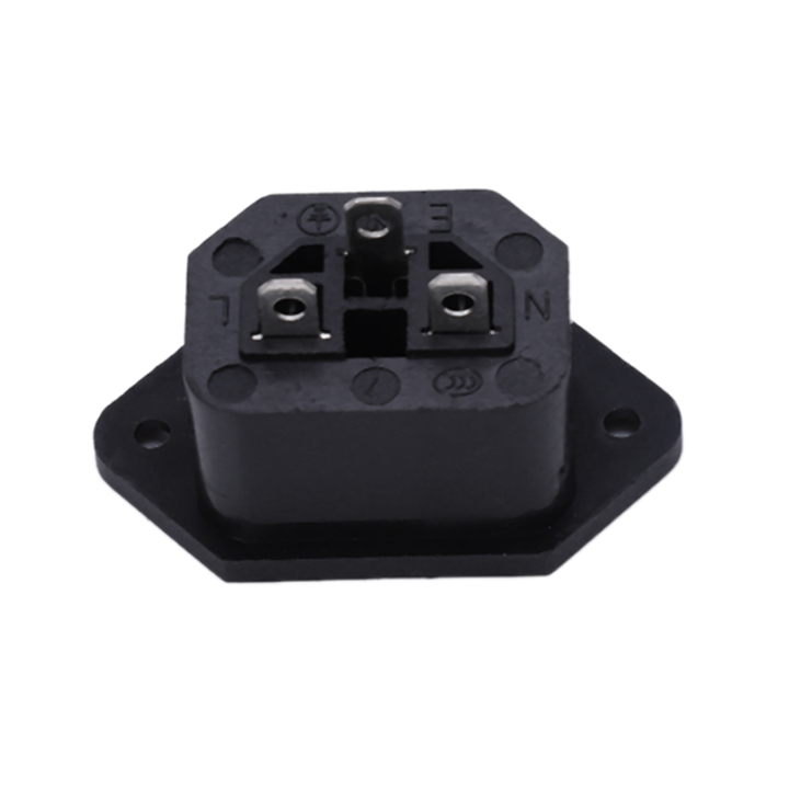4X%20AC%20250V%2010A%20IEC%20320%20C13%20Panel%20Mount%20Plug%20Connector%20Socket%20Black%20-%20Image%204