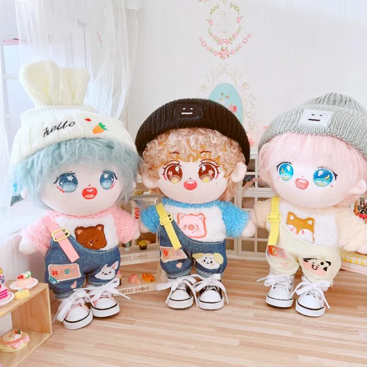Happy%2020cm%20Mini%20Overalls%20Doll%20Clothes%20Animal%20Pattern%20for%20Cotton%20Stuffed%20Dolls%20Accessories%20Suspender%20Pants%20Idol%20Doll's%20Clothes%20Outfit%20-%20Image%202