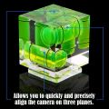Triple 3 Axis Hot Shoe Bubble Spirit Level Compatible for DSLR Camera (2 Pack).