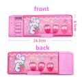 Mechanical deformation combination lock stationery box girl cute pencil case school student pencil box Cartoon plastic pen case.