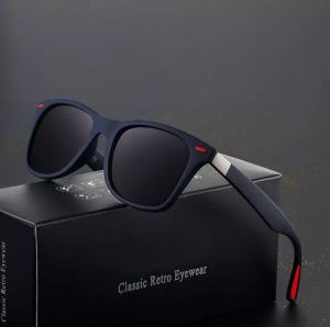 Fashionable Polarized Driving Sport Square Sun Glass For Men - Black - Sun Glass For Men