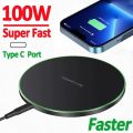 100W Wireless Charger For iPhone 14 13 12 11 Pro XS Max Mini X XR Induction Fast Wireless Charging Pad For Samsung Xiaomi Huawei. 