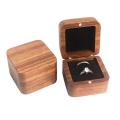 Wooden Ring Box Elegant Personalized Engraved Wedding Box Compact Handcrafted Engagement Box for Wedding Ceremony Engagement.