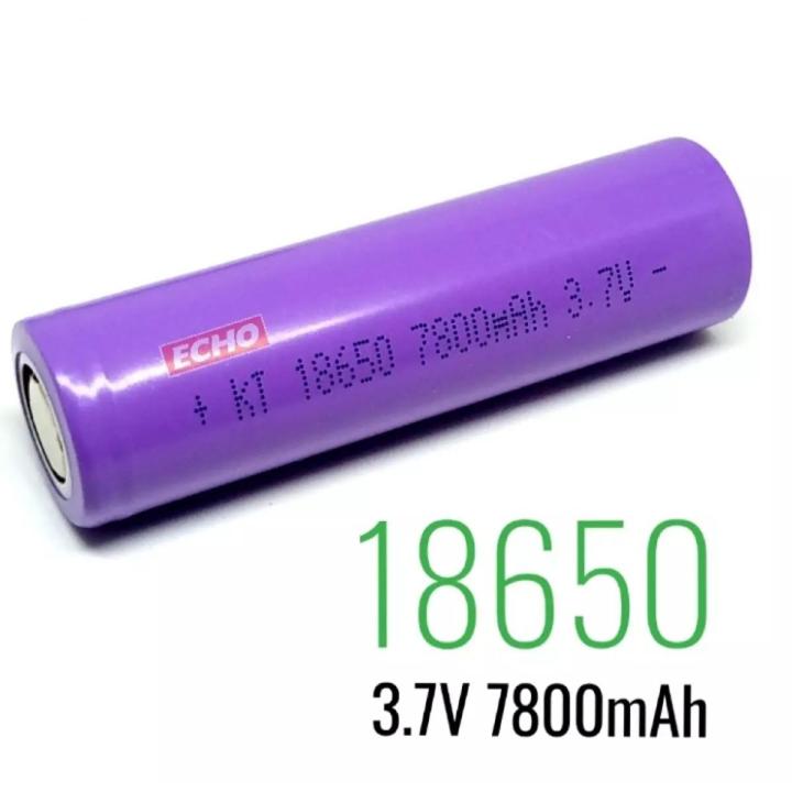 2pcs - Lithium Battery Rechargeable 18650 3.7V 7800mAh use for Powerbank