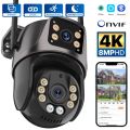 Wifi IP Camera ICSee 4K 8MP Dual Lens Waterproof Security Protection Outdoor Human Detection 3K Video Surveillance CCTV Home. 