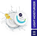 NIVEA Soft Light Moisturising Cream 25ml For Face Body Hands (Made In India/Germany). 