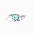 Korean Rotatable Star Moon Anxiety Ring with Gift Card for Women Vintage Opal Planet Relief Spinner Fidget Rings Jewelry Gifts. 