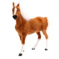 Lifelike Simulation Plush Stuffed Horse Animals Model Figure Plush Figures Soft Toy Home Decoration Black. 