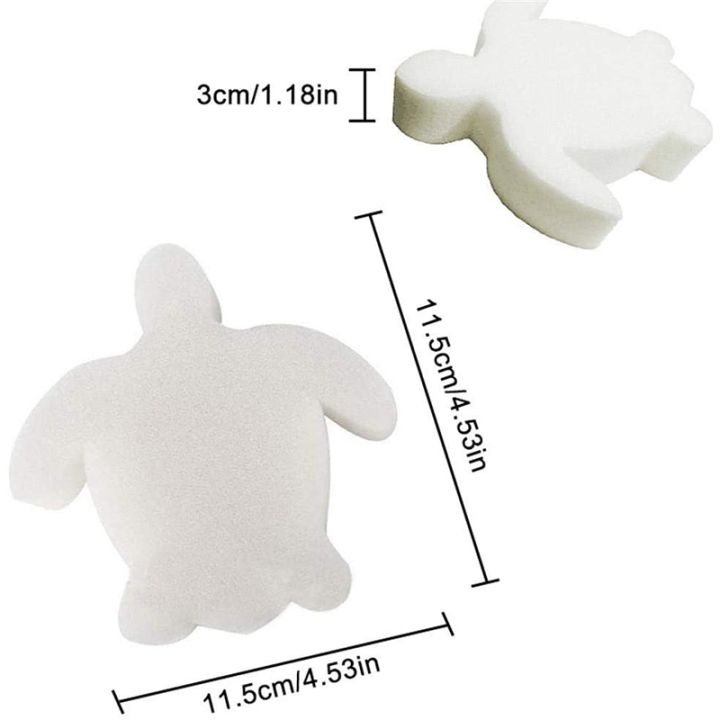 50Pcs%20White%20Floating%20Spa%20Sponge%20Turtle%20Oil%20Absorbing%20Hot%20Tub%20Skimmer%20Scum%20Absorber%20Cleaners%20for%20Swimming%20Pool%20-%20Image%204