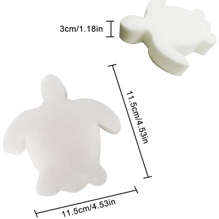 50Pcs%20White%20Floating%20Spa%20Sponge%20Turtle%20Oil%20Absorbing%20Hot%20Tub%20Skimmer%20Scum%20Absorber%20Cleaners%20for%20Swimming%20Pool%20-%20Image%204