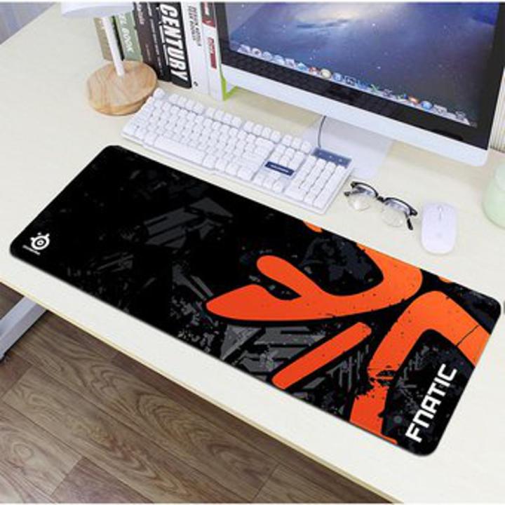 FNATIC Gaming Mouse Pad Extended Size 700mmX300mm For Keyboard & Mouse - Stitched Edge - Speedy Movement - Rubber Base Anti Slip - Optimized For All Gaming Mouse Sensors - Mouse Pad