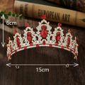 Sparkling tiara crown Intricate embellished Delicate headband Handcrafted Elegant Baroque bride tiaras for Wedding Bridal party Prom Pageant Special occasions. 