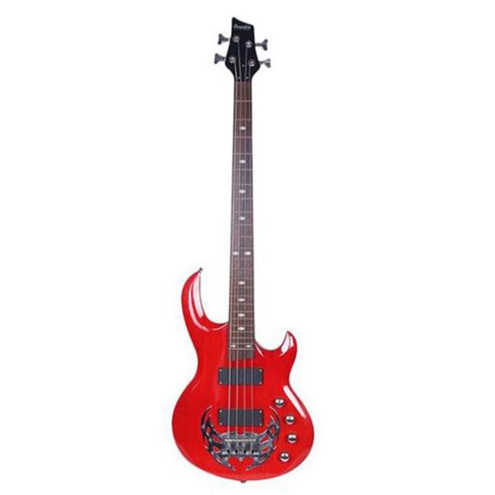 4 String Bass Electric Guitar - Red