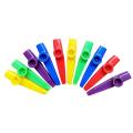 Plastic Kazoos Musical Instents with Kazoo Flute Diaphragms for Gift, Prize and Party Favors 5 Colors (10 Pieces). 