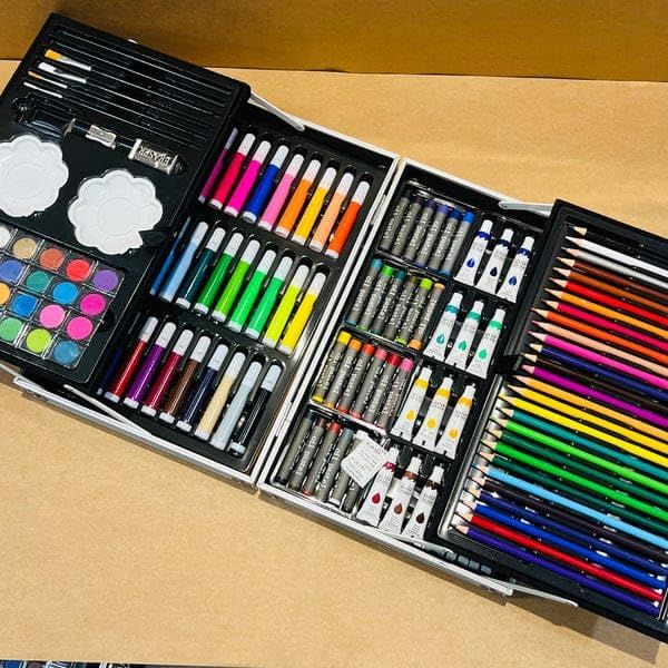 145-Piece%20Art%20Supplies%20Set%20for%20Kids,%202%20Layers%20Drawing%20Supplies%20for%20Kids%20Boys%20Girls%20%20Portable%20Aluminum%20Case%20Art%20Kit,%20Great%20Gift%20for%20Teens%20Adult%20Beginner%20and%20Artists%20-%20Image%202