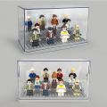 3 Steps Mini Figure Display Case Acrylic Dustproof Showcase Anime Figures Exhibitors Collections Box Display Transparent ABS Box. 