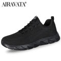 Men's trendy lace up knit sneakers casual outdoor athletic running walking gym shoes dislikelike.