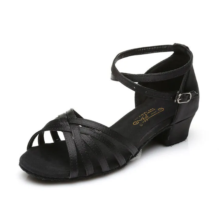 Sansha%20White%20Latin%20Dance%20Shoes%20Children's%20Soft%20Bottom%20Professional%20Dancing%20Shoes%20Young%20Girls%20Ladies%20Practice%20Shoes%20-%20Image%203