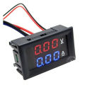 DC 100V 10A Volt Ampere Meter 0.28" Dual LED Display Power Meter.