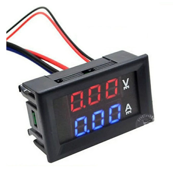 DC%20100V%2010A%20Volt%20Ampere%20Meter%200.28"%20Dual%20LED%20Display%20Power%20Meter%20-%20Image%202