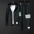 Black color Hoodie with trouser Set For Men.
