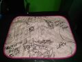 Newborn Baby Swaddle Blanket Printed Waterproof Urine Mat  [Standard Size 23''x19"]. 