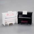 Dollhouse Piano with Stool Set for 1/12 Dollhouse Room Box Room. 